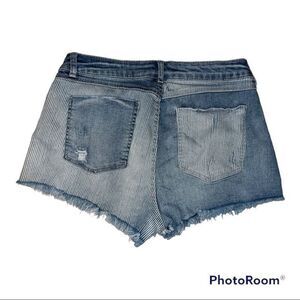 Jean Shorts American Original Rewash Raw Hem Size 11 / 30 High Rise Distressed